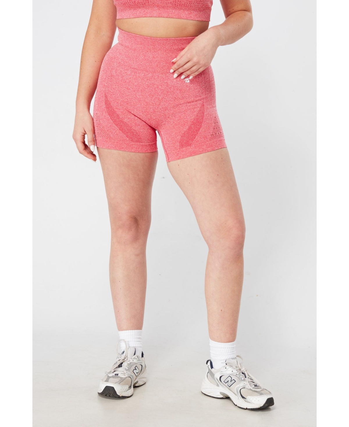 Women's Seamless Marl Laser cut Shorts