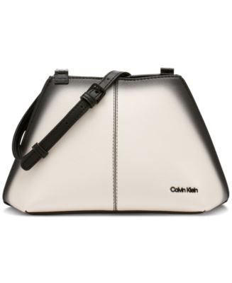 Calvin Klein Granite Signature Adjustable Crossbody With Magnetic Snap in  Brown