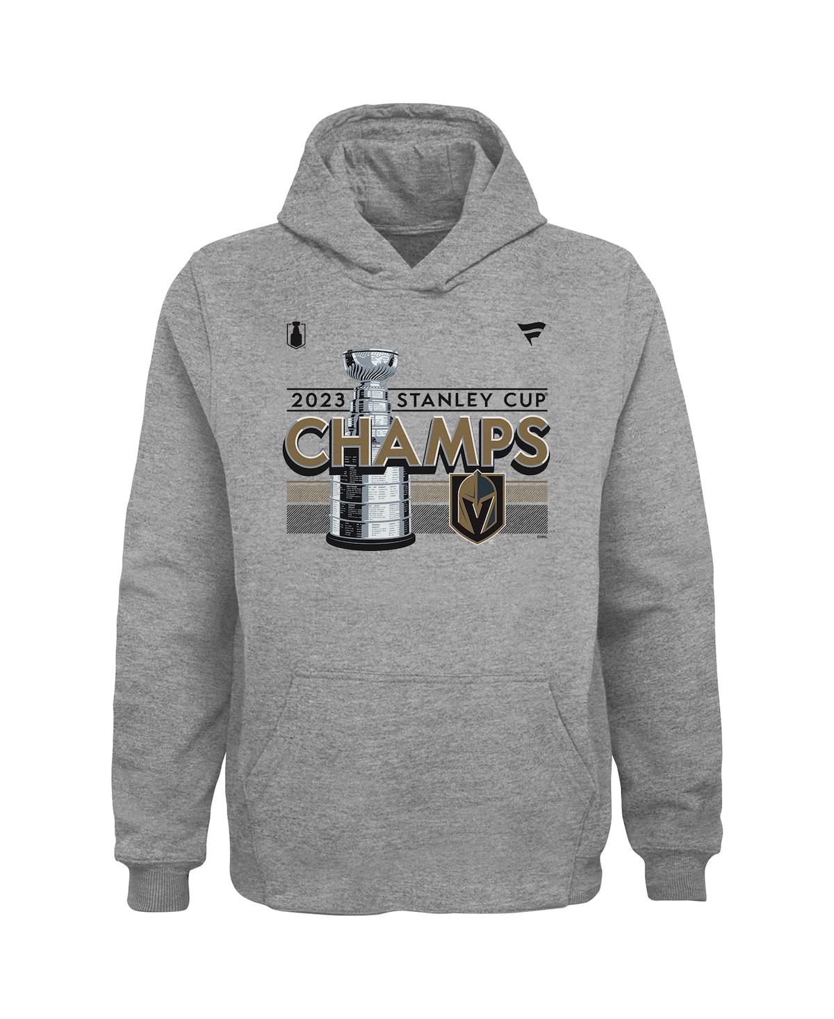 Fanatics Big Boys  Branded Heather Gray Vegas Golden Knights 2023 Stanley Cup Champions Locker Room P In Heather Gray