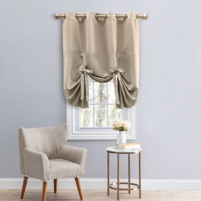 Tacoma Double Black Out Grommet Curtain Panel w/Wand 50"W x 54"L
