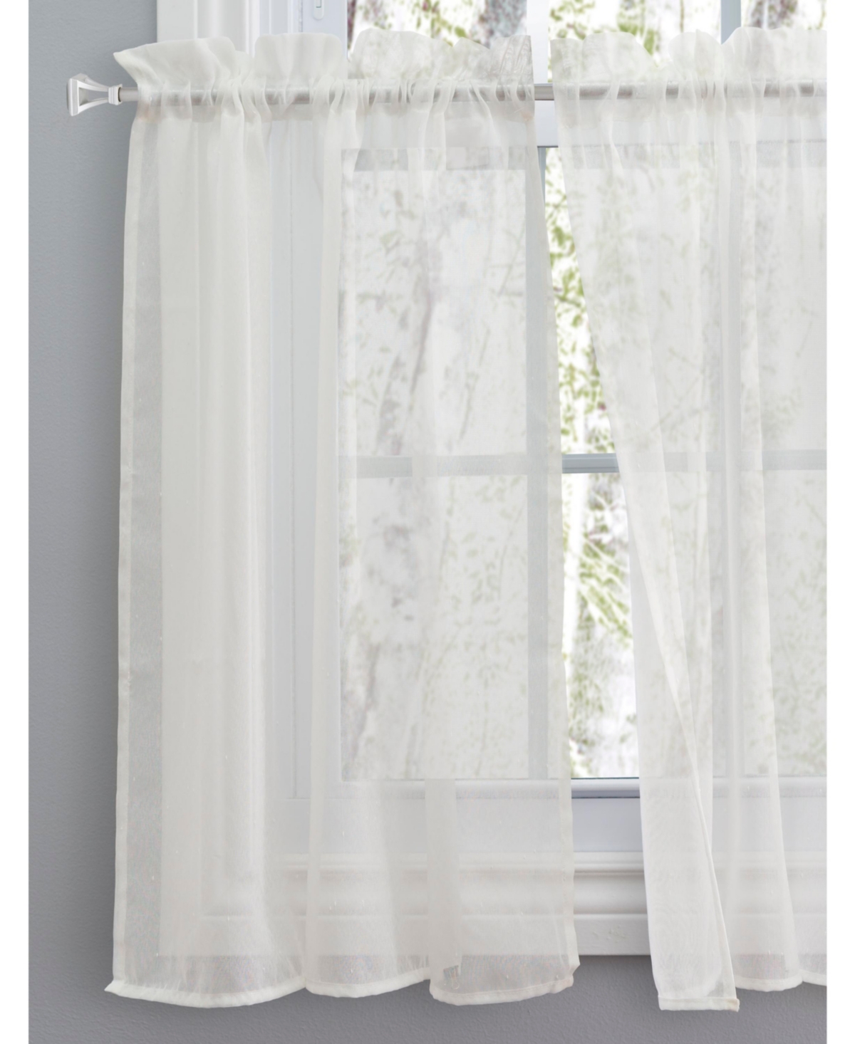 Ricardo Sea Glass Tier Curtain Pair 55"W x 30"L