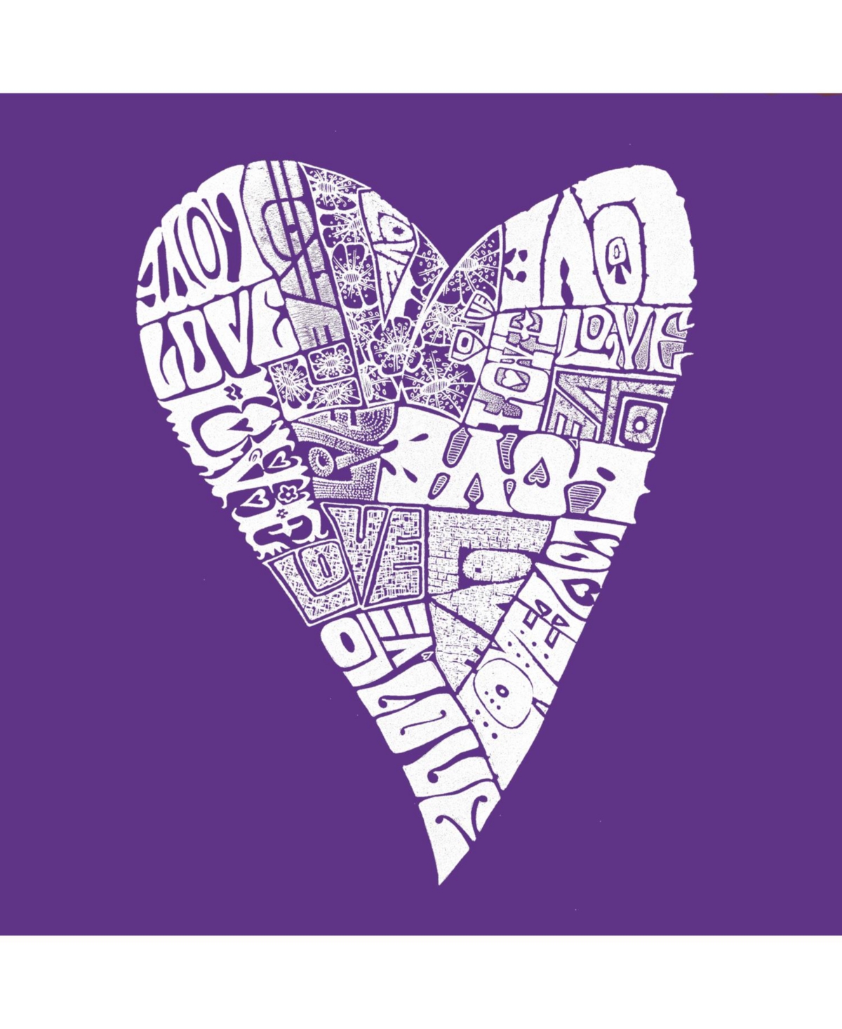 Big Girl's Word Art T-shirt - Lots of Love