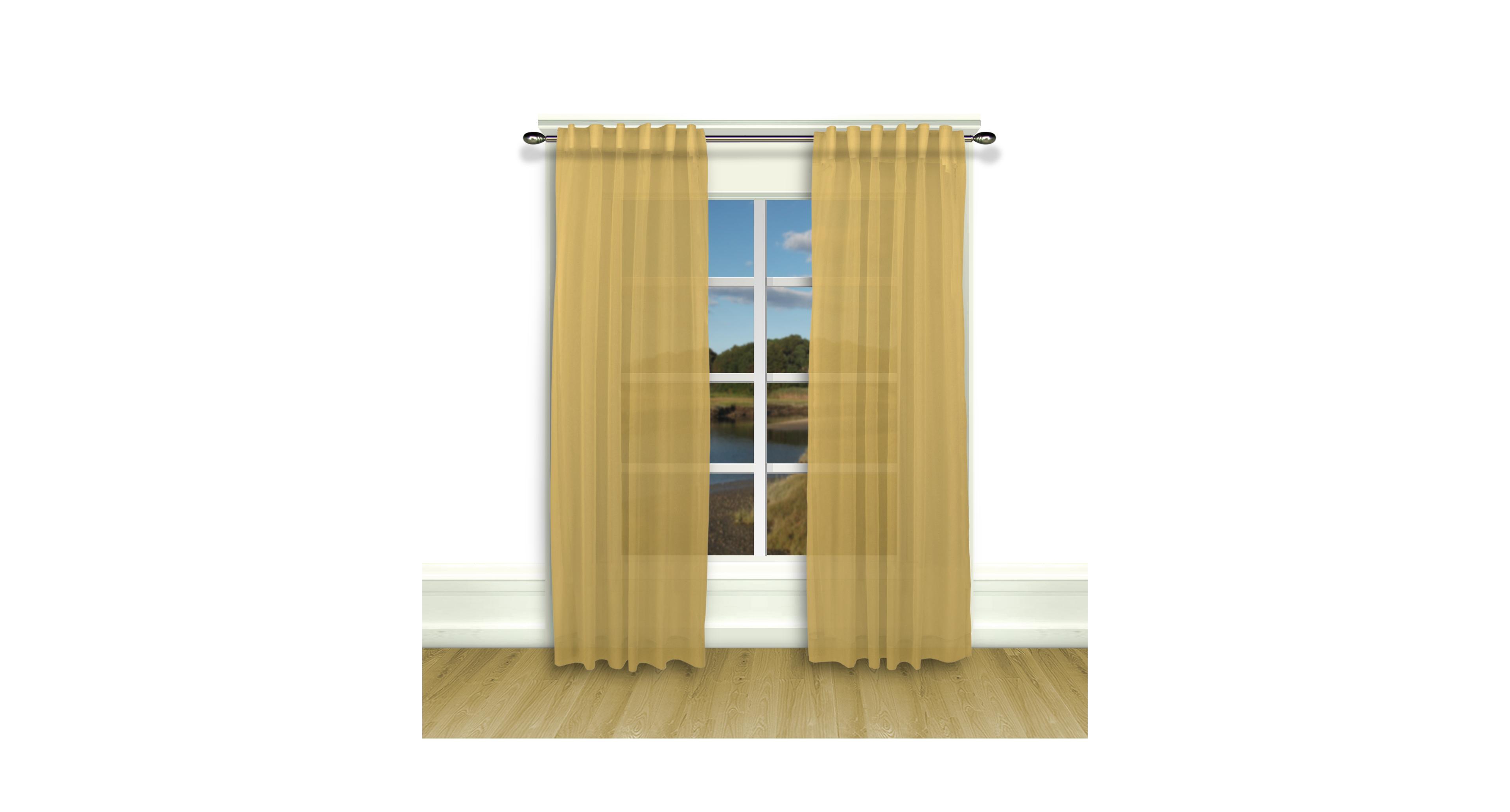 Lucerne Wanda Pleat Curtain Pairs w/Wands 104"W x 63"L