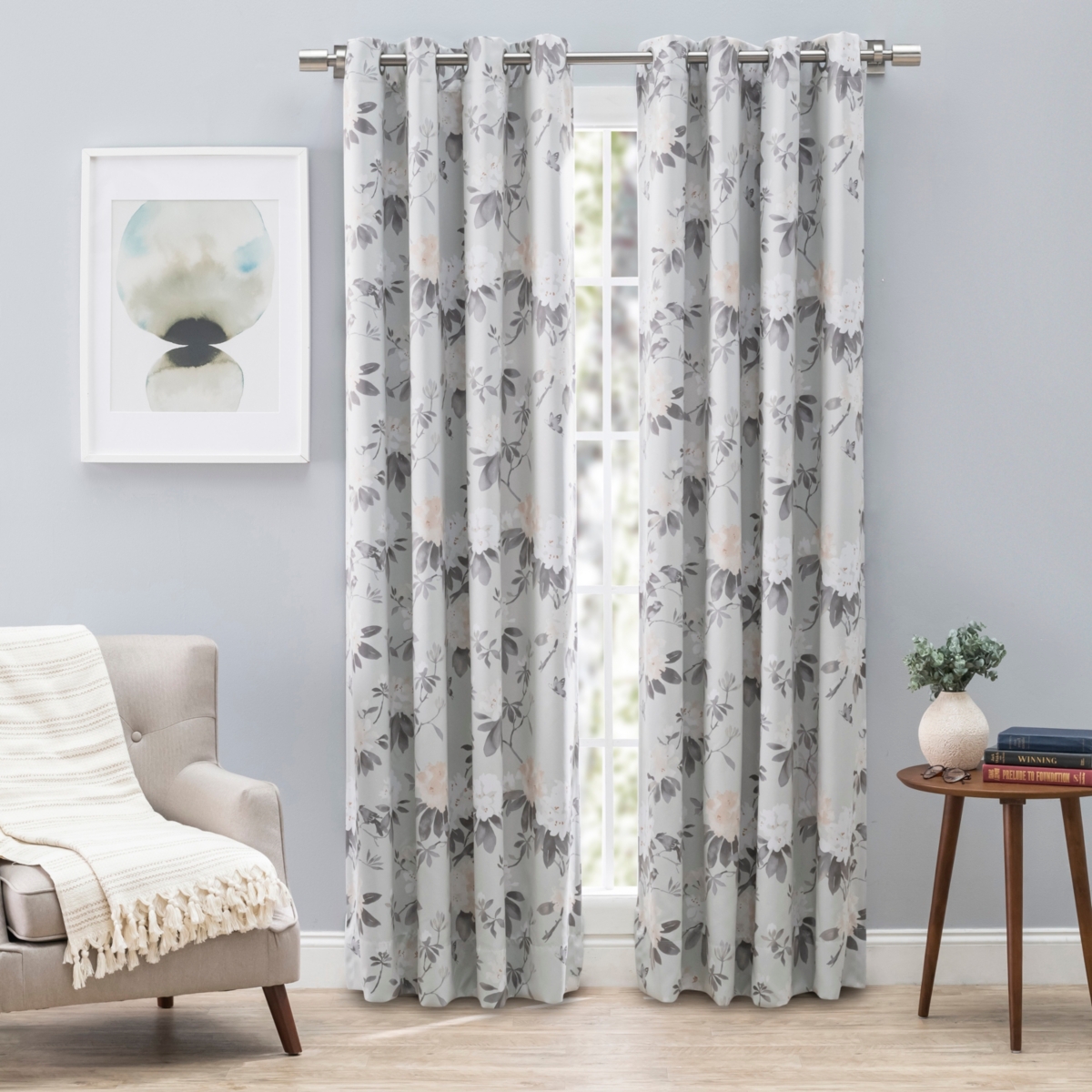 Ricardo Tacoma Double Black Out Grommet Curtain Panel 50"W x 84"L