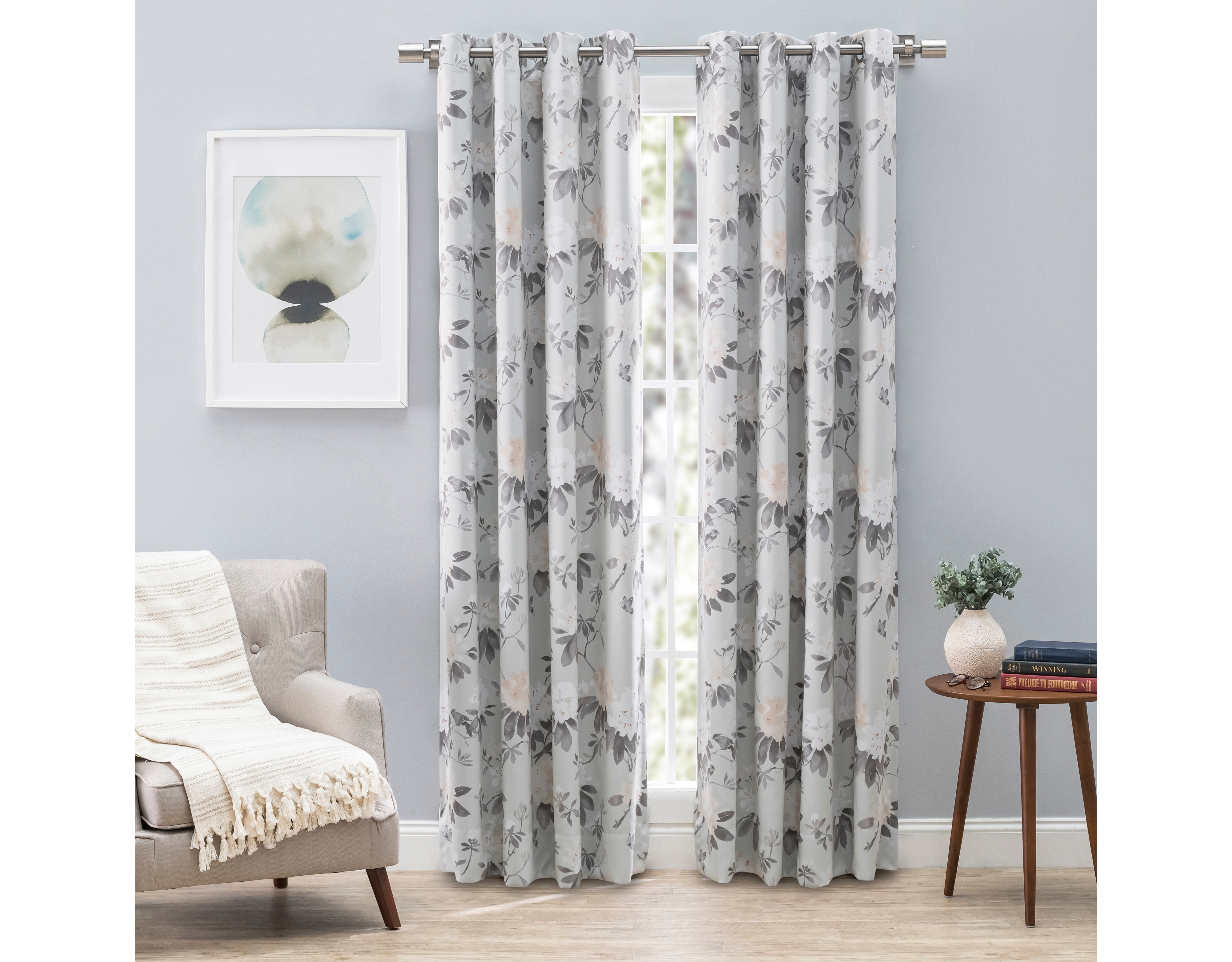 Ricardo Tacoma Double Black Out Grommet Curtain Panel 50"W x 84"L