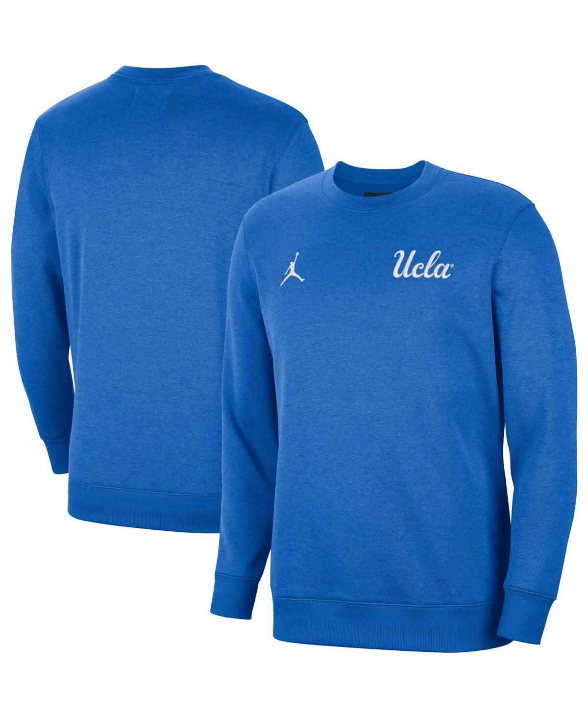 Shop Jordan Men's  Blue Ucla Bruins Logo Pullover Sweatshirt