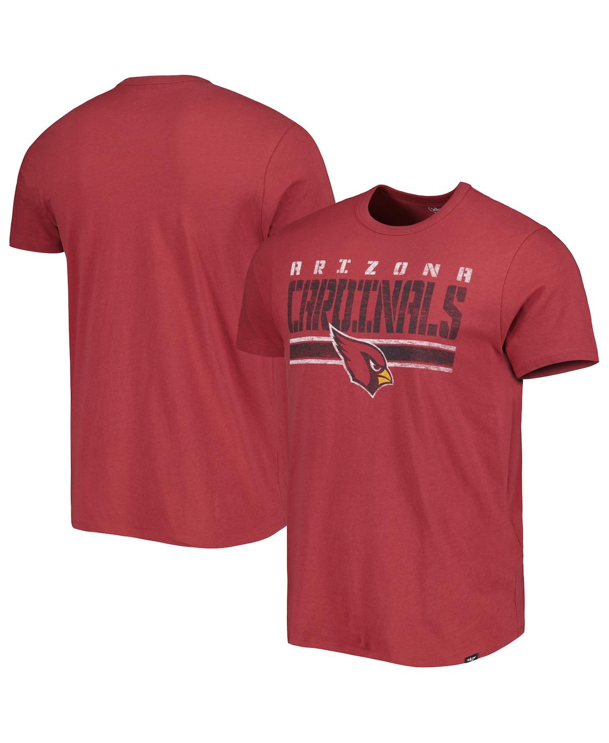 47 Brand Men's ' Cardinal Arizona Cardinals Team Stripe T-shirt