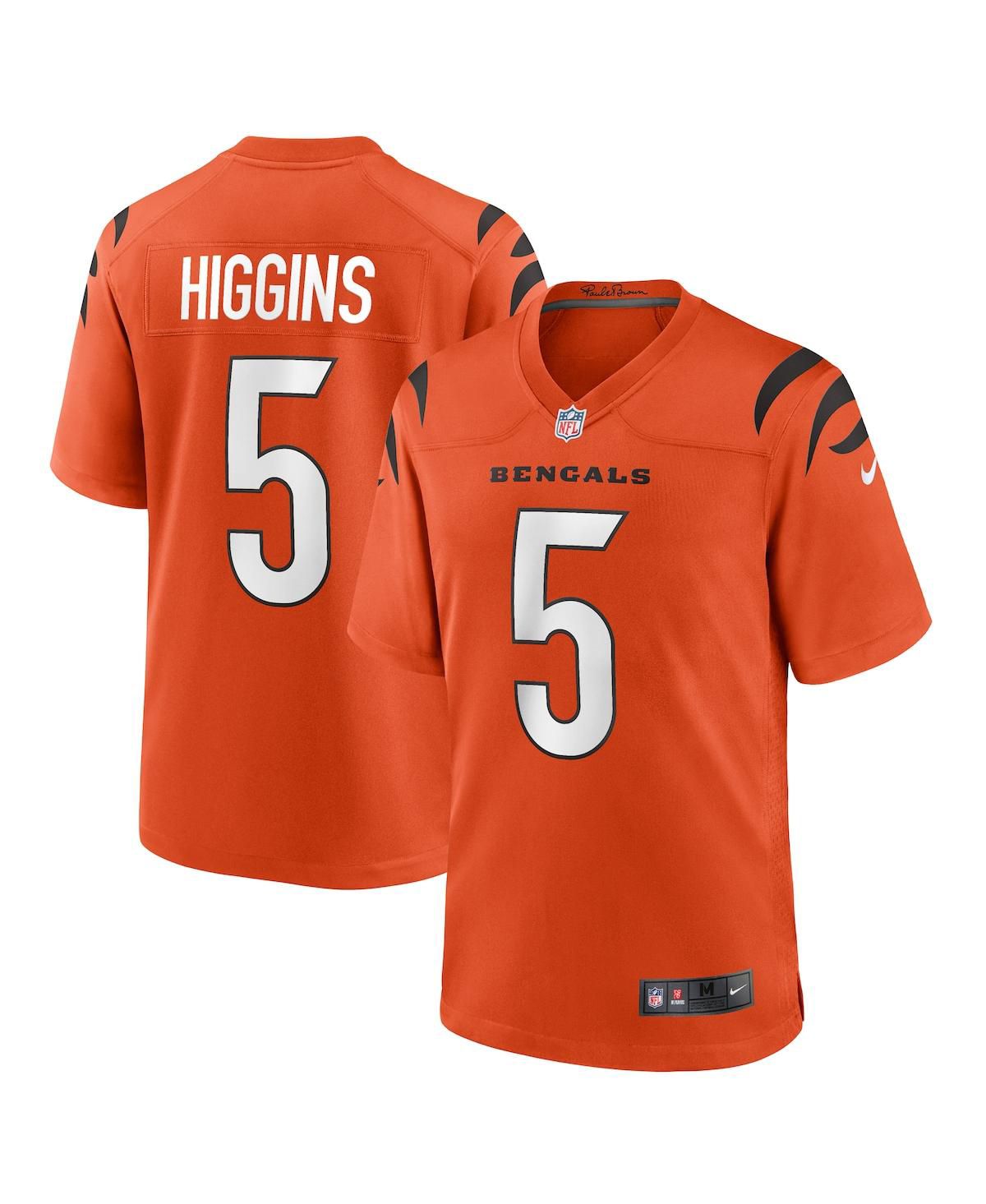 Мужская футболка Higgins Orange Cincinnati Bengals для альтернативных игроков
