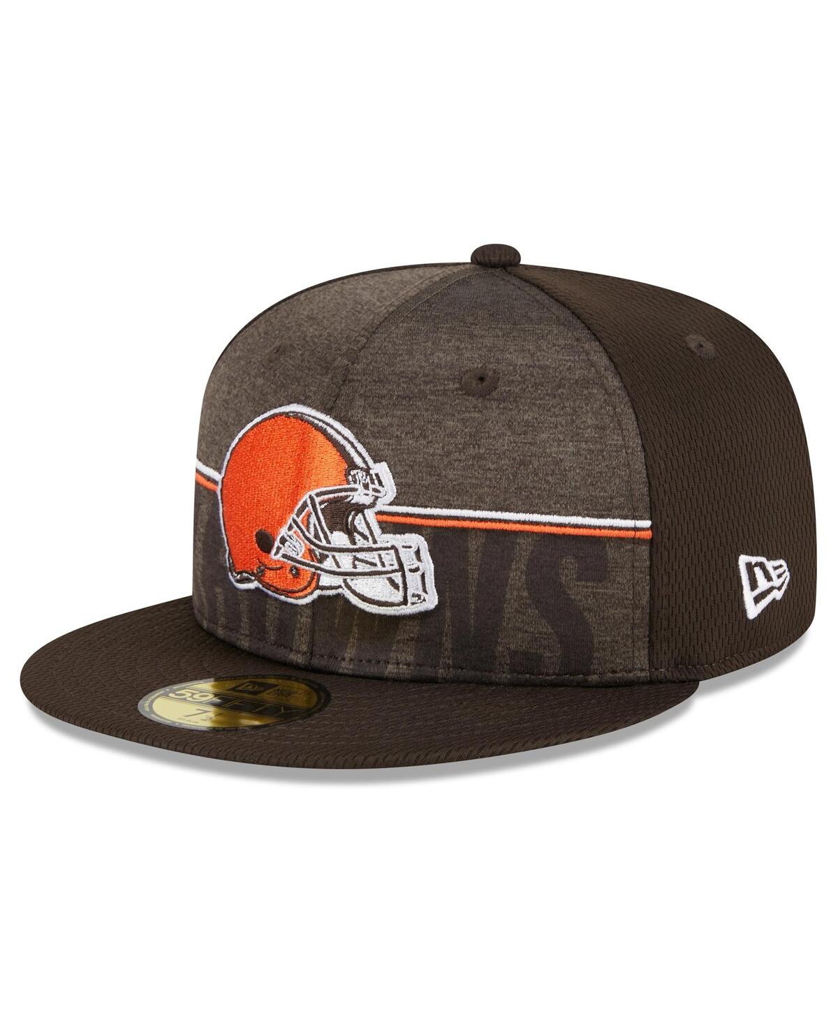 Shop New Era Men's  Brown Cleveland Browns 2023 Nfl Training Camp 59fifty Fitted Hat