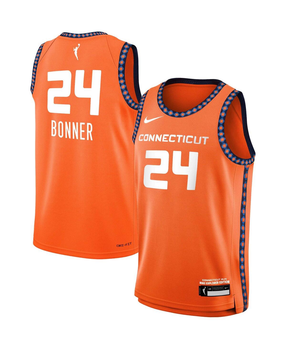 Big Boys and Girls Nike DeWanna BonnerConnecticut Sun Swingman Player Jersey - Explorer Edition - Orange