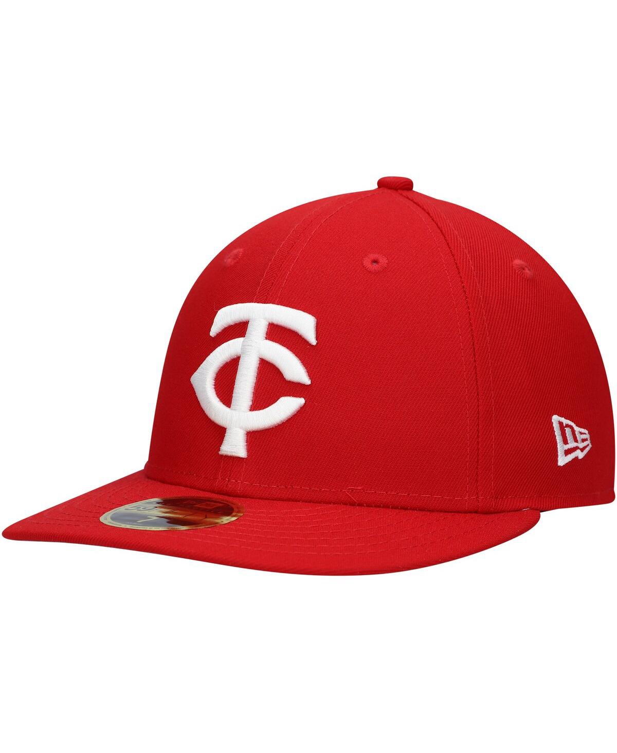 Men's New EraMinnesota Twins Low Profile 59FIFTY Fitted Hat - Scarlet