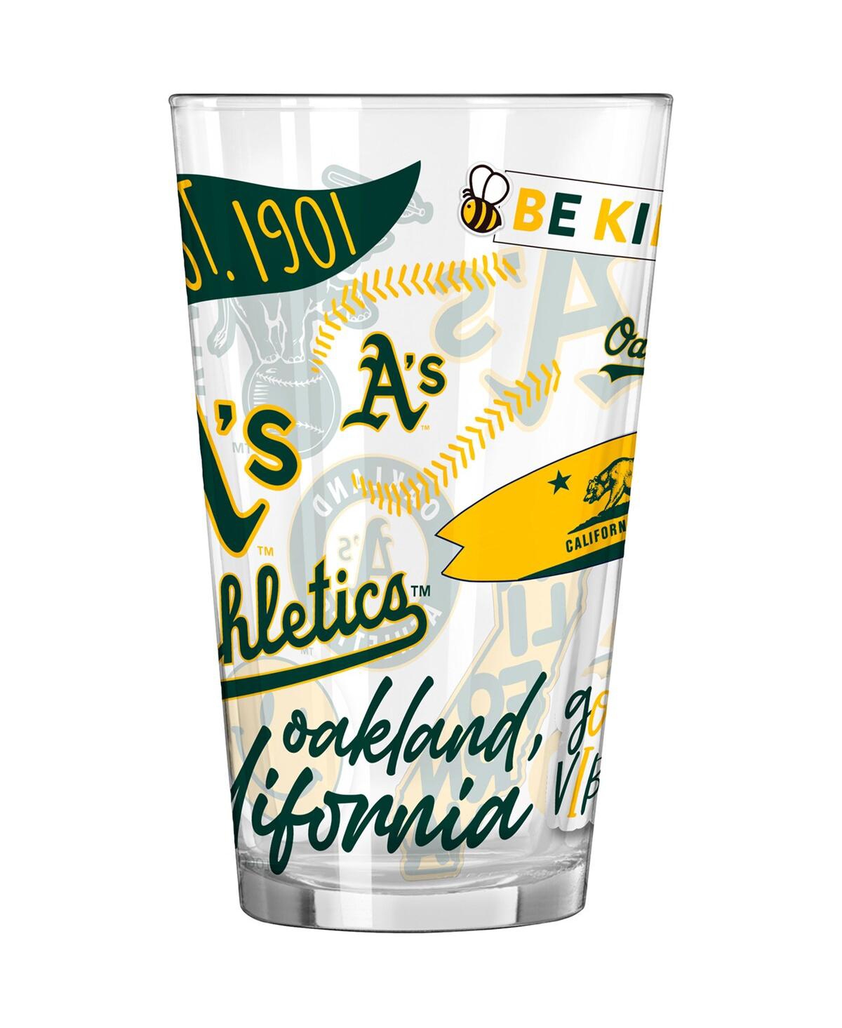 Logo Brands Oakland Athletics 16 oz Native Pint Glass In Multi