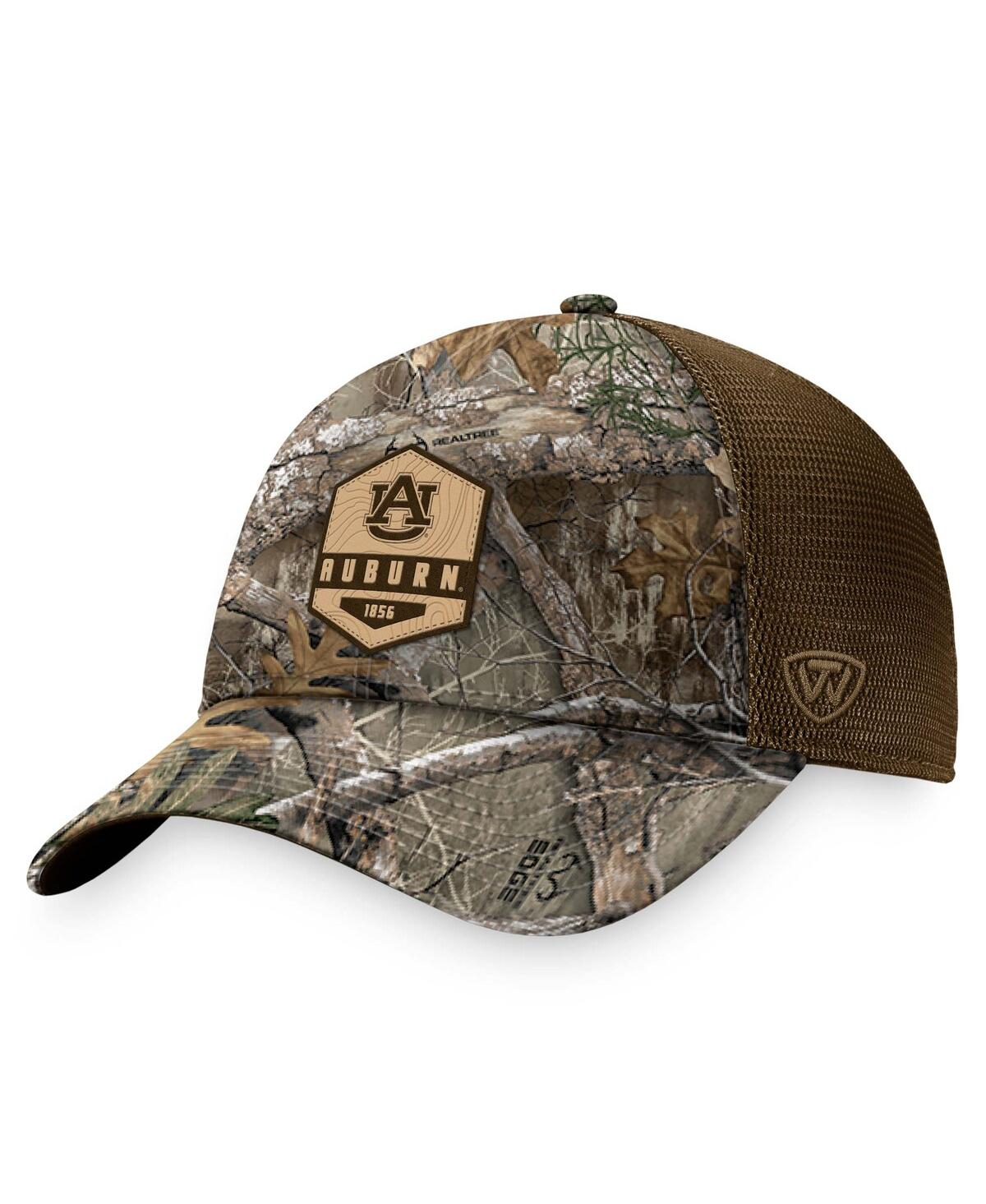 TOP OF THE WORLD MEN'S TOP OF THE WORLD CAMO AUBURN TIGERS EMPRISE ADVENTURE TRUCKER SNAPBACK HAT