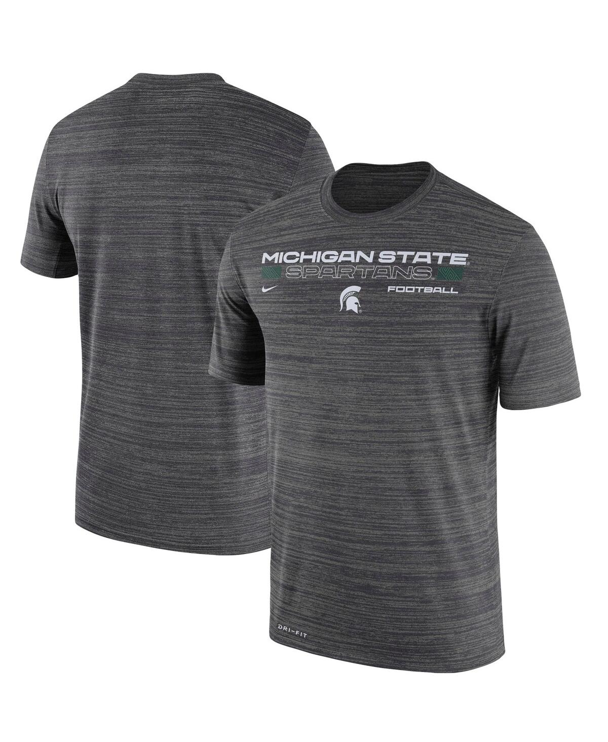 Men's NikeMichigan State Spartans Velocity Legend Performance T-shirt - Charcoal