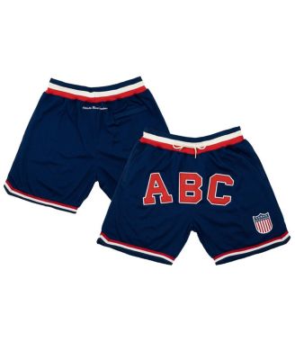 Men's Navy Atlanta Black Crackers Replica Mesh Shorts