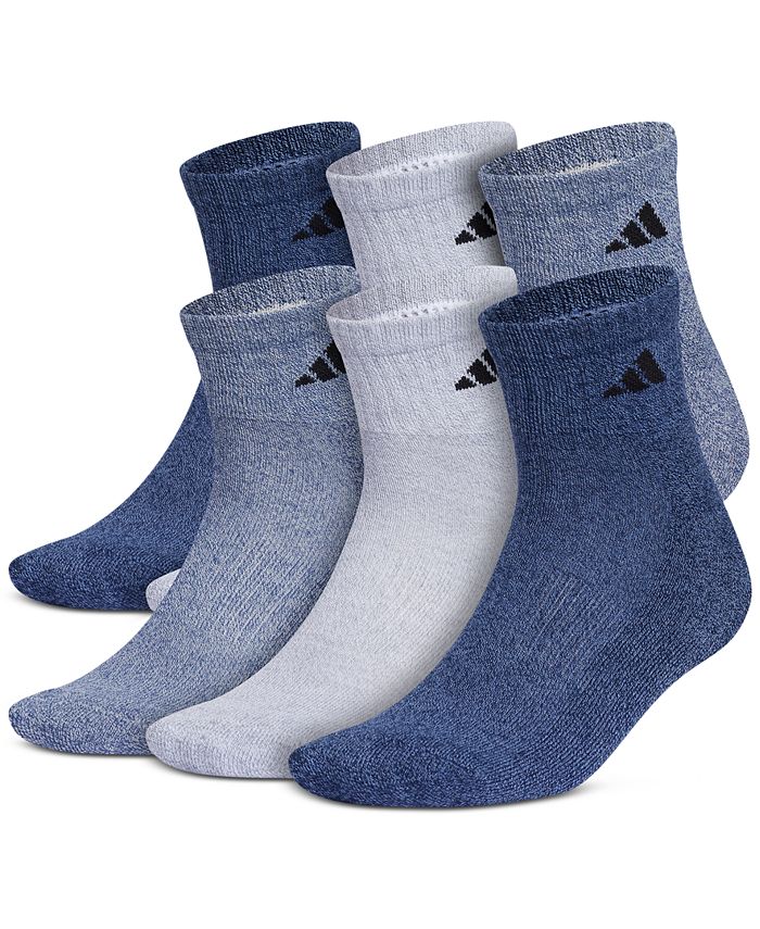 adidas Cushioned Color Quarter Socks 3 Pairs - Blue | Men's Training |  adidas US