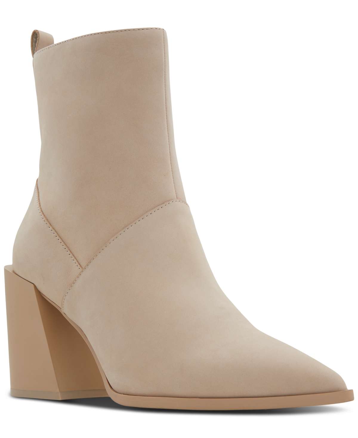 Women's Bethanny Pointed-Toe Dress Boots - Beige Leather