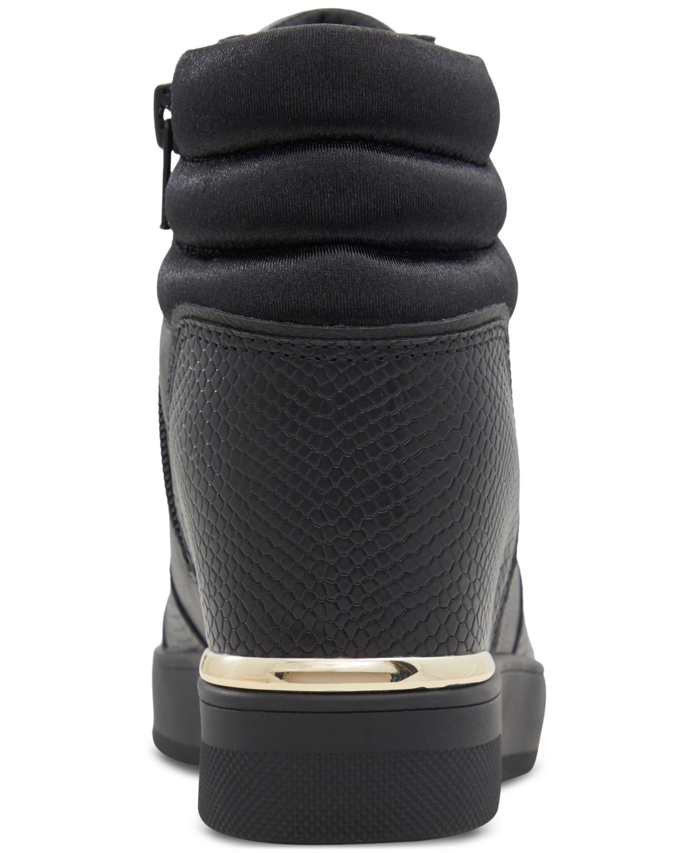 Женские кроссовки ALDO Ereliclya Lace-Up Zip Wedge High-Top, цвет: Чёрный разноцветный — фото 3