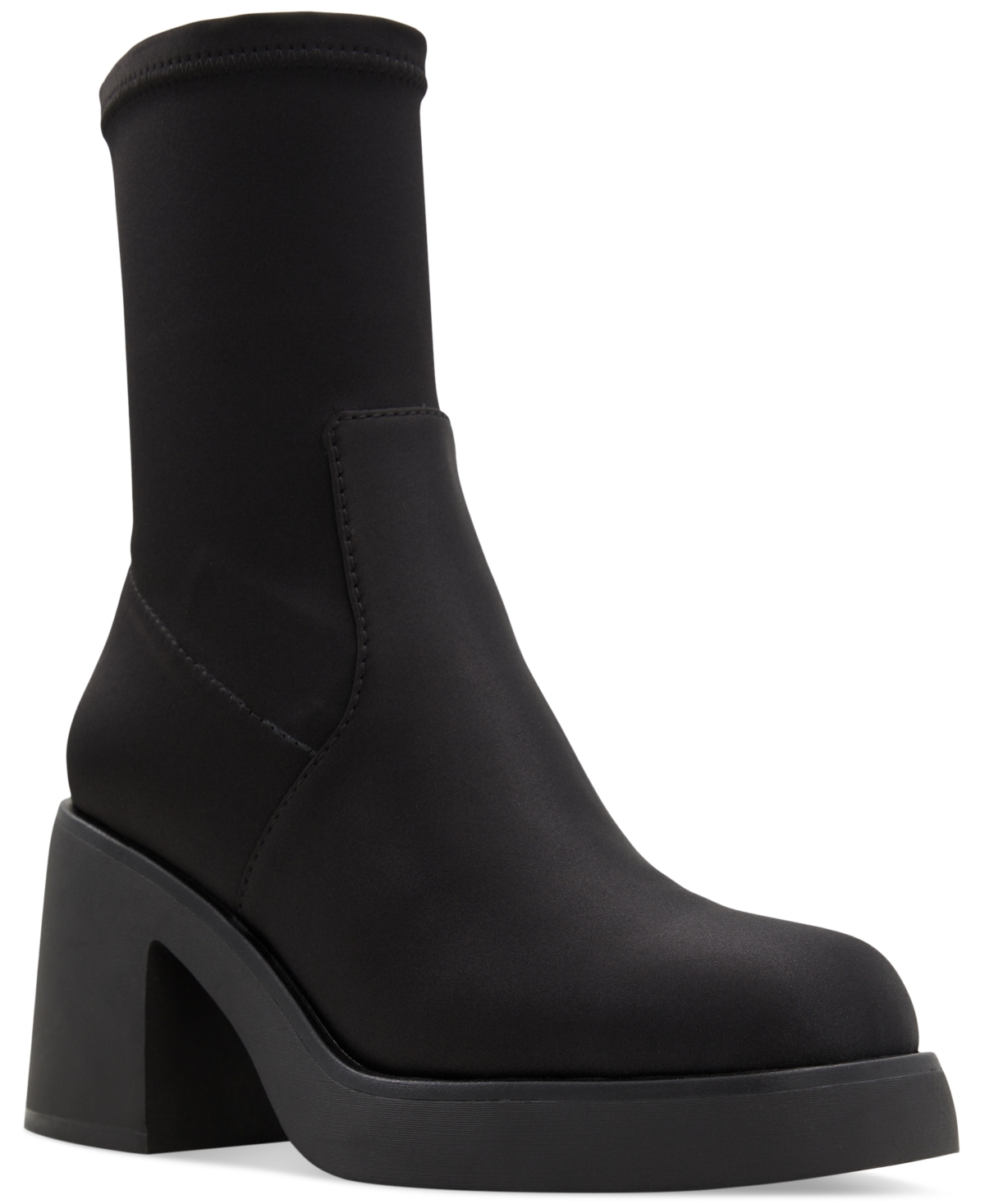 Women's Persona Pull-On Block-Heel Boots - Black/Black