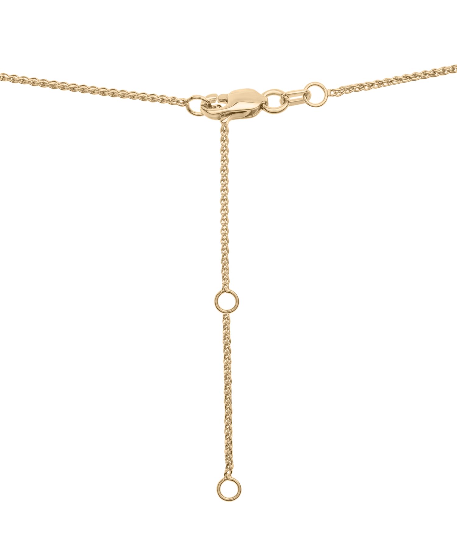 Dyed Jade Double Happiness Inlay Pendant Neckalce in 14k Gold-Plated Sterling Silver, 18" + 2" extender
