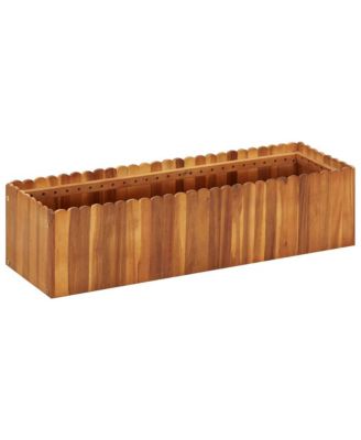 Garden Raised Bed 39.3"x11.8"x9.8" Solid Acacia Wood
