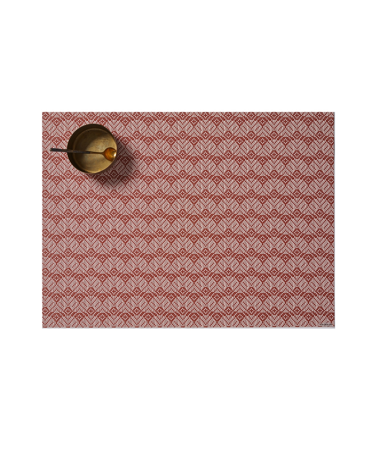 Chilewich Swing Rectangular Placemat In Paprika
