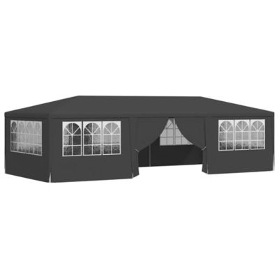 Professional Party Tent with Side Walls 13.1'x29.5' Anthracite 0.3 oz/ft²