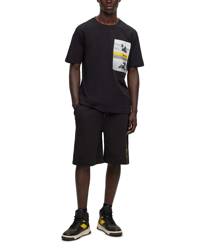 Hugo Boss Men's Motorbike-Racing Print Relaxed-Fit T-shirt - Macy's