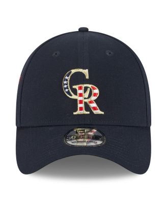 Men's Navy Colorado Rockies 2023 Fourth of July 39THIRTY Flex Fit Hat