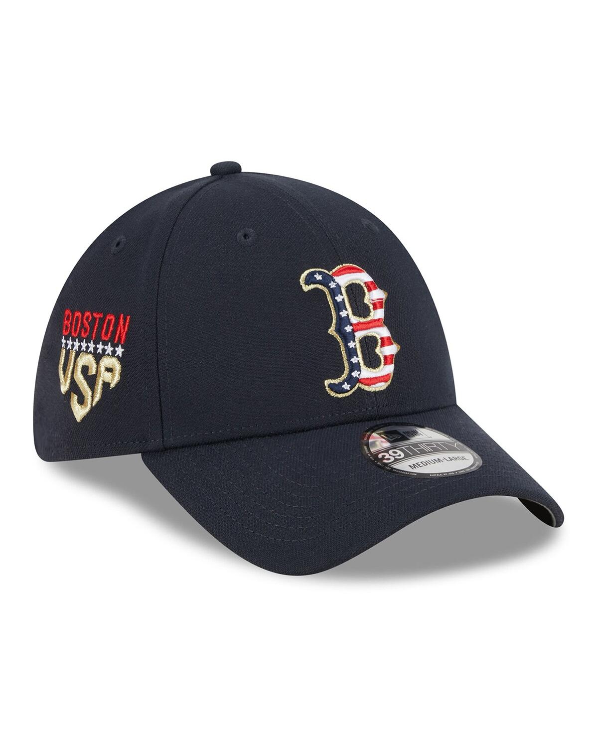 NEW ERA MEN'S NEW ERA NAVY BOSTON RED SOX 2023 FOURTH OF JULY 39THIRTY FLEX FIT HAT 