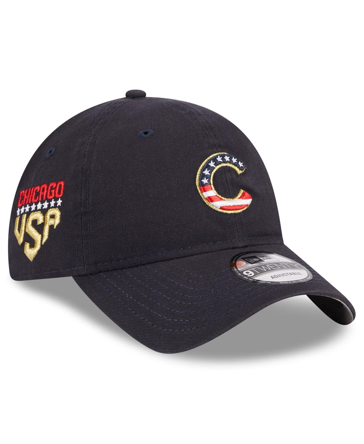 New Era Women's  Navy Chicago Cubs 2023 Fourth Of July 9twenty Adjustable Hat