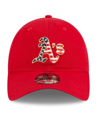 Women's Red Oakland Athletics 2023 Fourth of July 9TWENTY Adjustable Hat