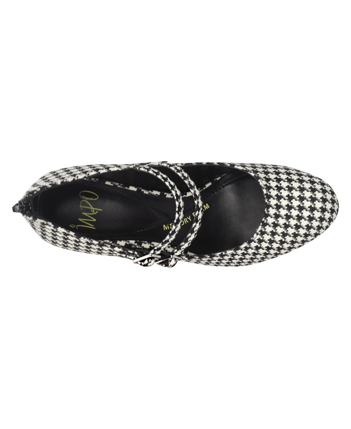 Impo Women's Oleta Memory Foam Mary Jane Platform Pumps - Black-Faux Suede