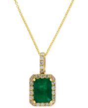 Mens discount emerald pendant