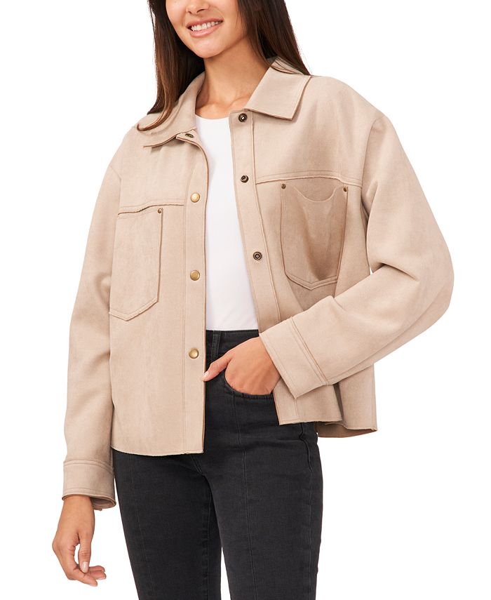 Vince cropped hotsell denim jacket