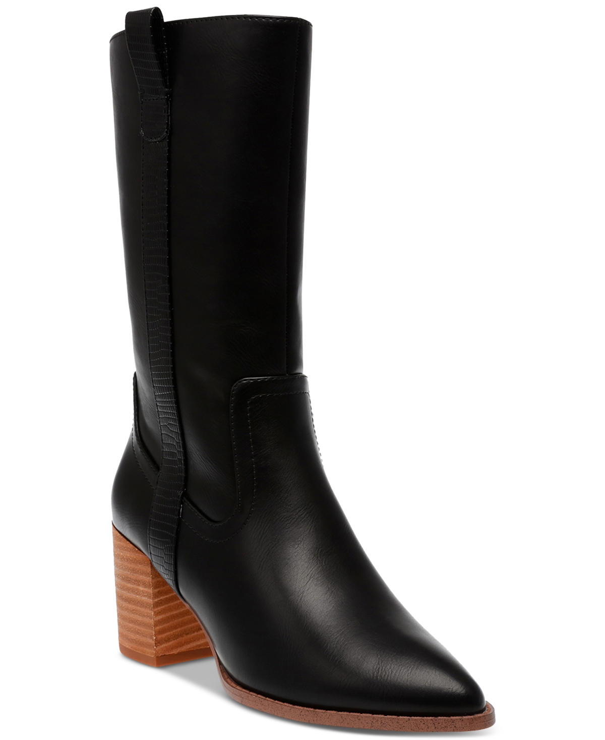 Dv Dolce Vita Women's Tezza Wide-calf Block Heel Boots In Black
