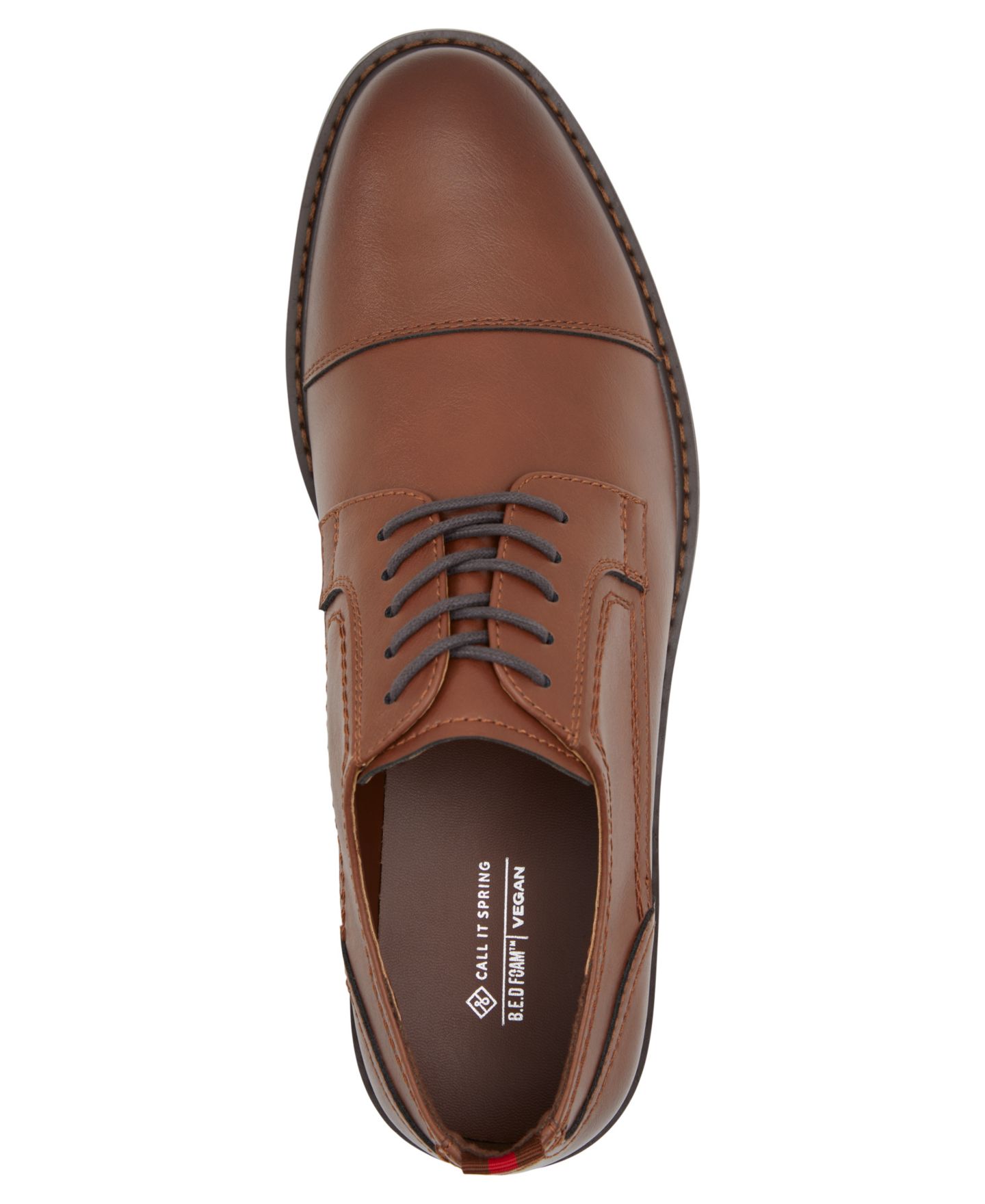 Обувь Call It Spring Men's Langsen Lace-Up Dress Shoes, цвет: Коньячный — фото 4