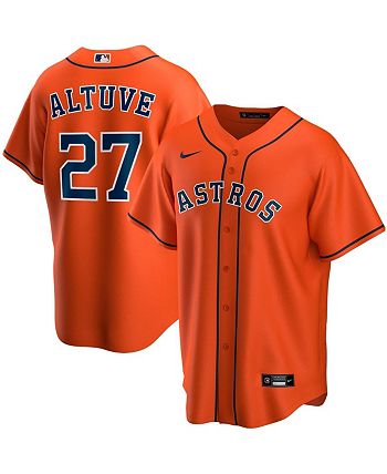 Women's Baseball Jersey Houston Astros 27 Jose Altuve Pink