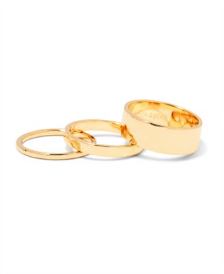 "14k Gold" Maren Ring Set, 3 Piece
