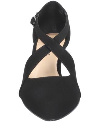 Women's Elegance Cross Strap Front Pumps