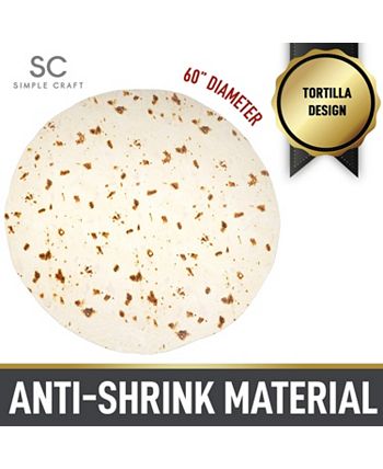 Zulay Kitchen Tortilla Giant Tortilla Throw Blanket for Adults and