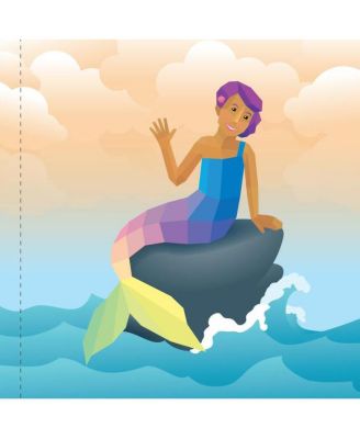 Paint by Sticker Kids- Mermaids Magic - Create 10 Pictures One Sticker at a Time Includes Glitter Stickers by Workman Publishing