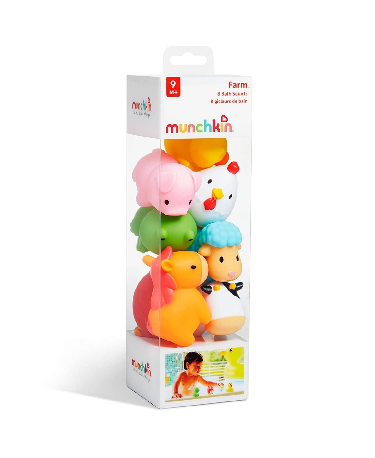 Munchkin Toddler Farm Animal Squirts Baby Bath Toy, Pack - Assorted Pre-pack