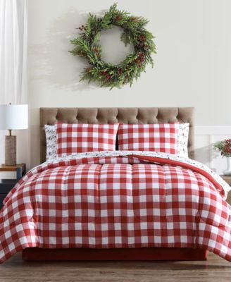 Hallmart Collectibles - Holiday Cardinal 6-Pc. and 8-Pc. Comforter Set, Created for Macy's