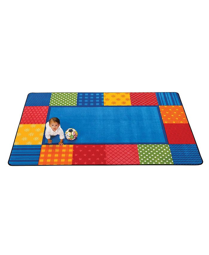 Carpets For Kids Pattern Blocks Primary Colors Rug 6' x 9' Macy's