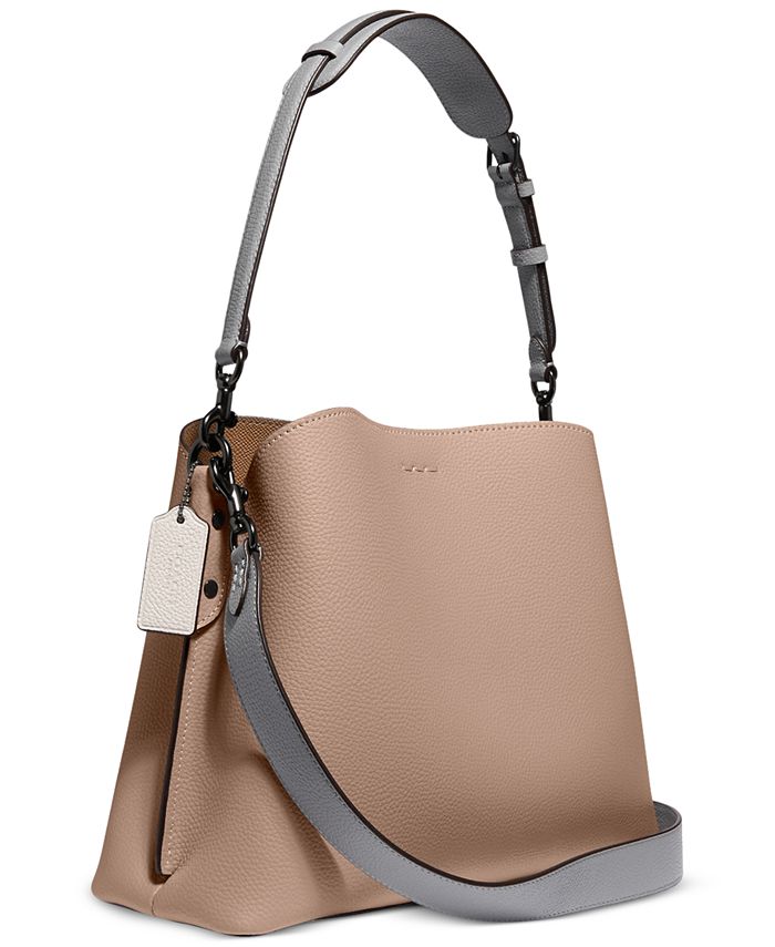 COACH Pebble Leather Willow Shoulder Bag with Convertible Straps Macy's