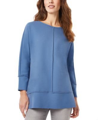 Jones New York Women's Serenity Knit Tunic Top with Three Quarter