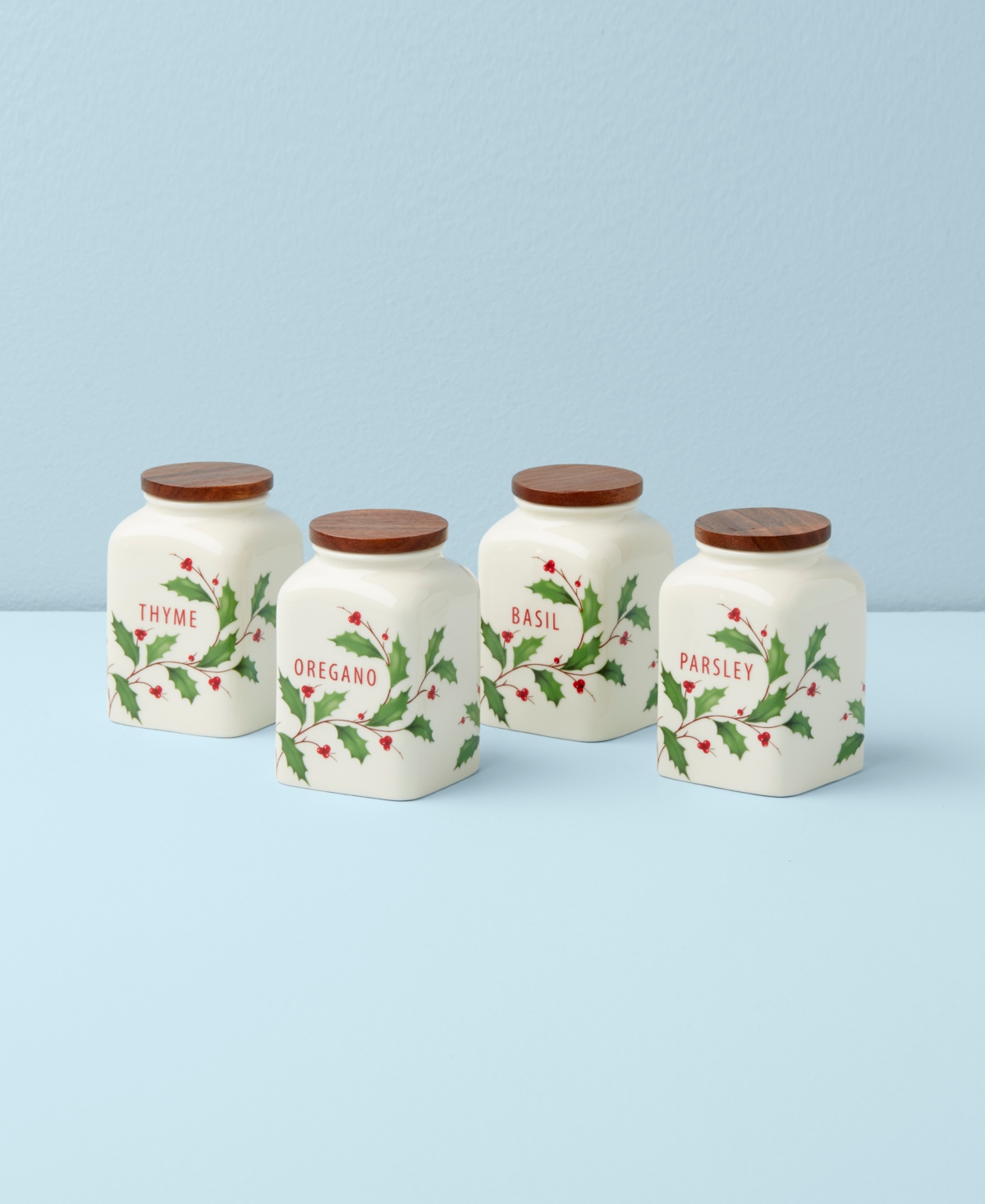 Lenox Holiday Cooking Spice Jars, Set of 4 - Multi and White