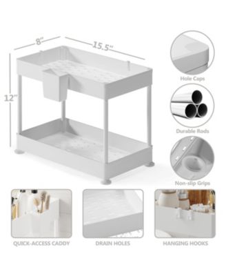 Under Sink Bathroom & Kitchen Cabinet Organizer