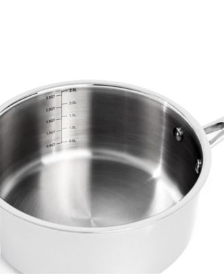 Professional 13pc Tri-Ply 18/10 Stainless Steel Cookware Set with SS Lids